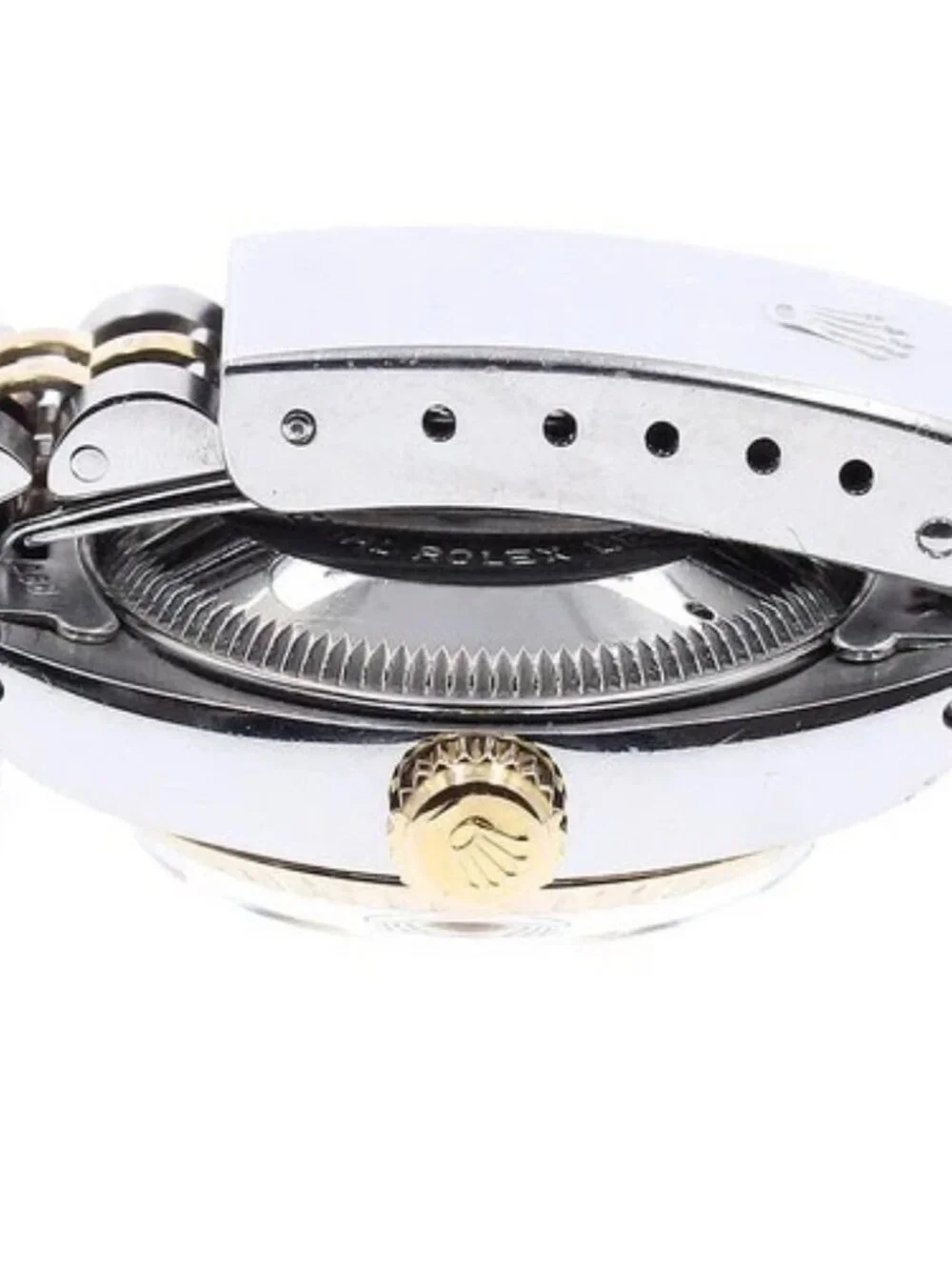 ROLEX Oyster Perpetual Date 6917/3 YG bezel Automatic Ladies Watch_964941